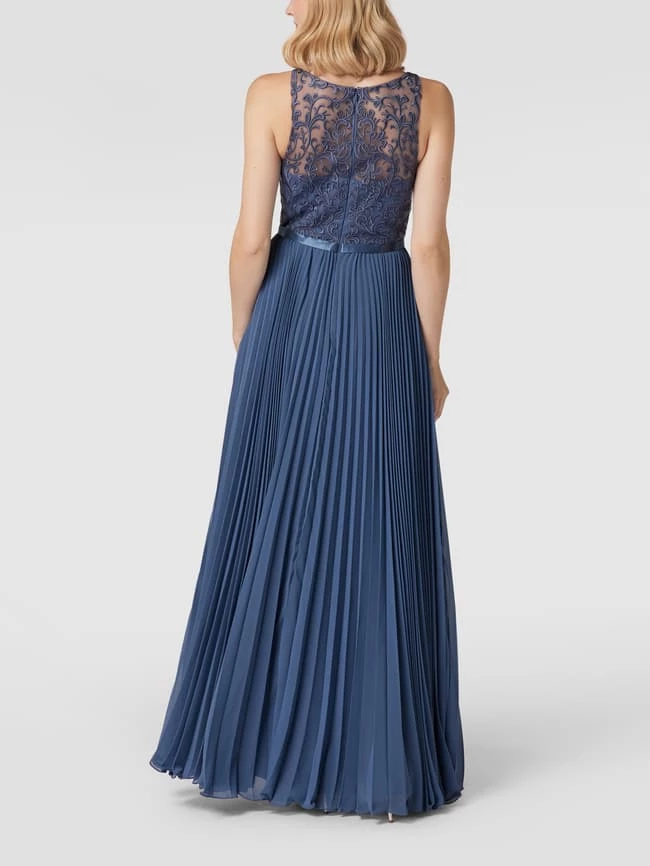 Luxuar Abendkleid In Maxilänge Mit Floraler Spitze - Blau 5 Luxuar Abendkleid In Maxilänge Mit Floraler Spitze - Blau – Bild 5