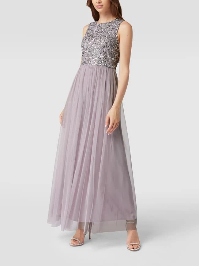 LACE & BEADS Abendkleid Mit Paillettenbesatz - Flieder 4 LACE & BEADS Abendkleid Mit Paillettenbesatz - Flieder – Bild 4