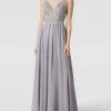 Laona Abendkleid Mit Ziersteinbesatz - Silber