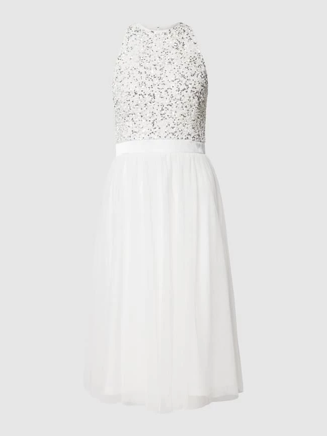 LACE & BEADS Cocktailkleid Mit Paillettenbesatz - Weiß 2 LACE & BEADS Cocktailkleid Mit Paillettenbesatz - Weiß – Bild 2