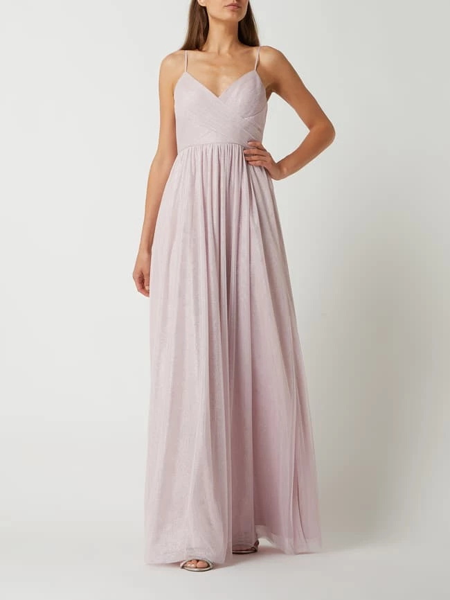 Jake*s Cocktail Abendkleid Mit Glitter-Effekt - Rosé 1 Jake*s Cocktail Abendkleid Mit Glitter-Effekt - Rosé