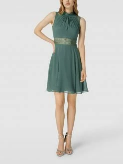 V.M. Cocktailkleid Mit Strukturmuster - Grün