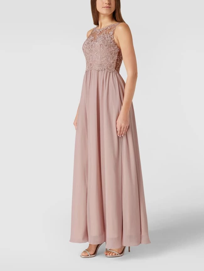 Laona Abendkleid In Maxilänge Mit Strasssteinbesatz - Rosé 1 Laona Abendkleid In Maxilänge Mit Strasssteinbesatz - Rosé
