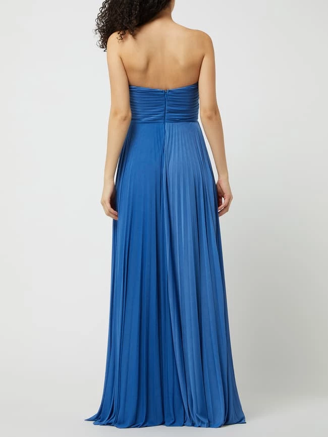TROYDEN COLLECTION Off-Shoulder-Abendkleid Mit Plisseefalten - Rauchblau 4 TROYDEN COLLECTION Off-Shoulder-Abendkleid Mit Plisseefalten - Rauchblau – Bild 4