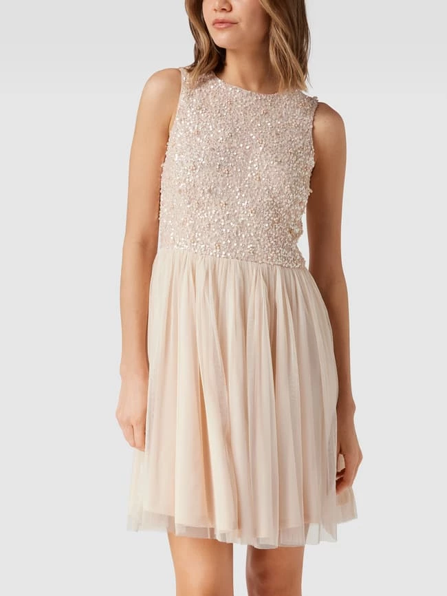 LACE & BEADS Cocktailkleid In Minilänge Mit Paillettenbesatz - Rosa 4 LACE & BEADS Cocktailkleid In Minilänge Mit Paillettenbesatz - Rosa – Bild 4