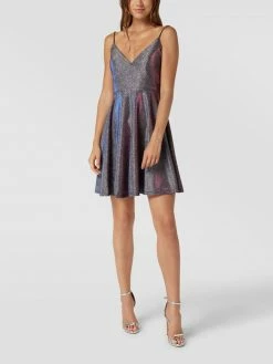 Jake*s Cocktail Cocktailkleid Mit Effektgarn - Mittelgrau Meliert