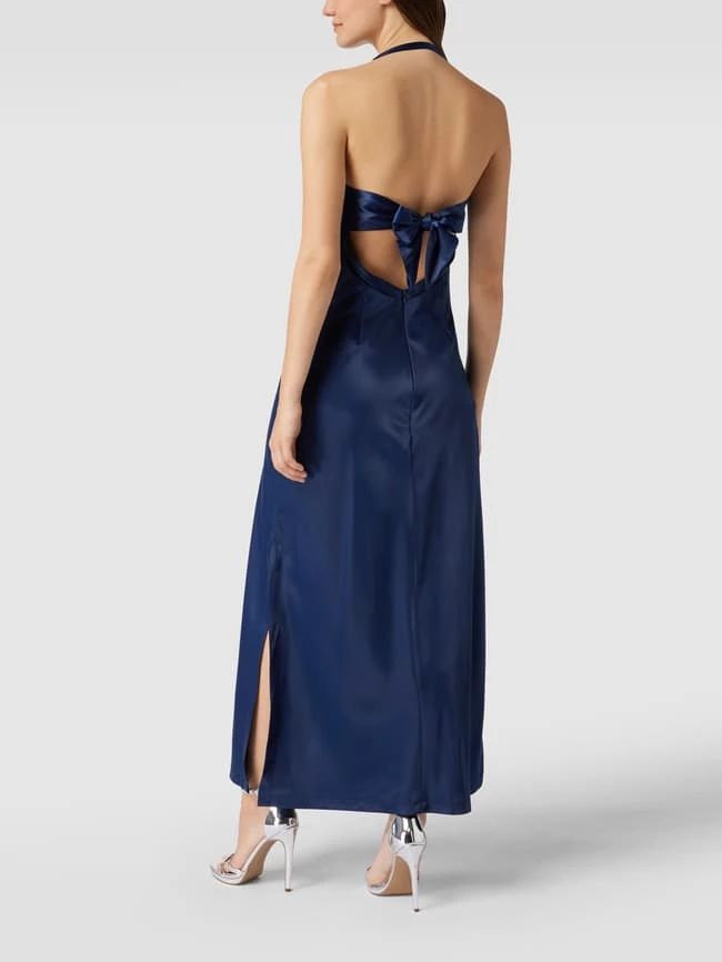 Paradi Abendkleid Mit Wasserfall-Ausschnitt - Dunkelblau 5 Paradi Abendkleid Mit Wasserfall-Ausschnitt - Dunkelblau – Bild 5