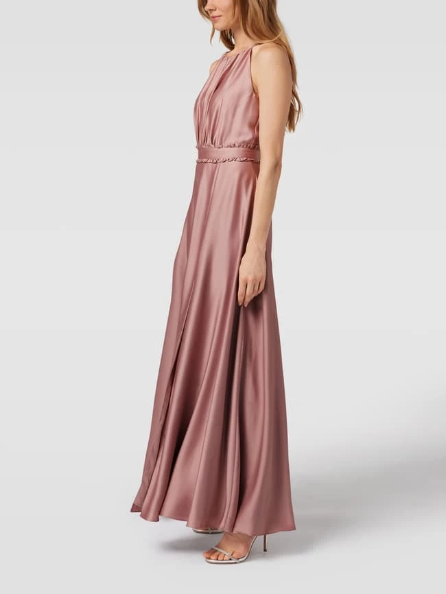 Swing Abendkleid Mit Taillenpasse - Rosé 1 Swing Abendkleid Mit Taillenpasse - Rosé
