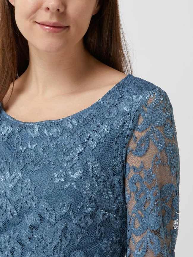 Vera Mont Cocktailkleid Aus Spitze Und Chiffon - Rauchblau 3 Vera Mont Cocktailkleid Aus Spitze Und Chiffon - Rauchblau – Bild 3