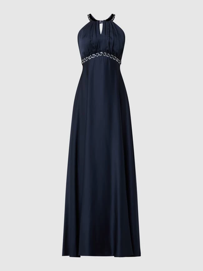 Jake*s Cocktail Abendkleid Mit Pailletten - Marineblau Meliert 2 Jake*s Cocktail Abendkleid Mit Pailletten - Marineblau Meliert – Bild 2