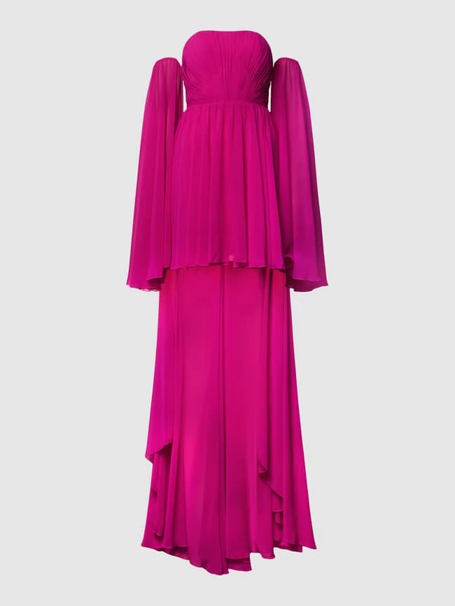 Vera Wang Bride Abendkleid Im Trägerlosen Design Modell 'Florence' - Fuchsia 2 Vera Wang Bride Abendkleid Im Trägerlosen Design Modell 'Florence' - Fuchsia – Bild 2