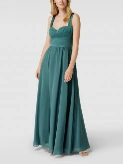 Swing Abendkleid Mit Breiten Trägern - Grün