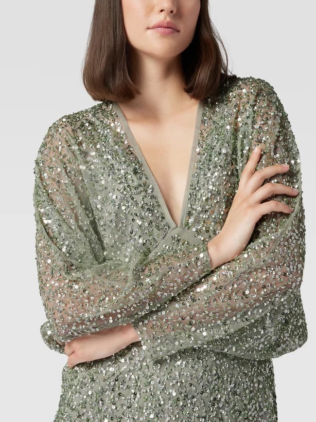 LACE & BEADS Cocktailkleid Mit Paillettenbesatz - Mint 3 LACE & BEADS Cocktailkleid Mit Paillettenbesatz - Mint – Bild 3