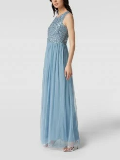 Jake*s-shop 32 LACE & BEADS Abendkleid Mit Paillettenbesatz - Hellblau