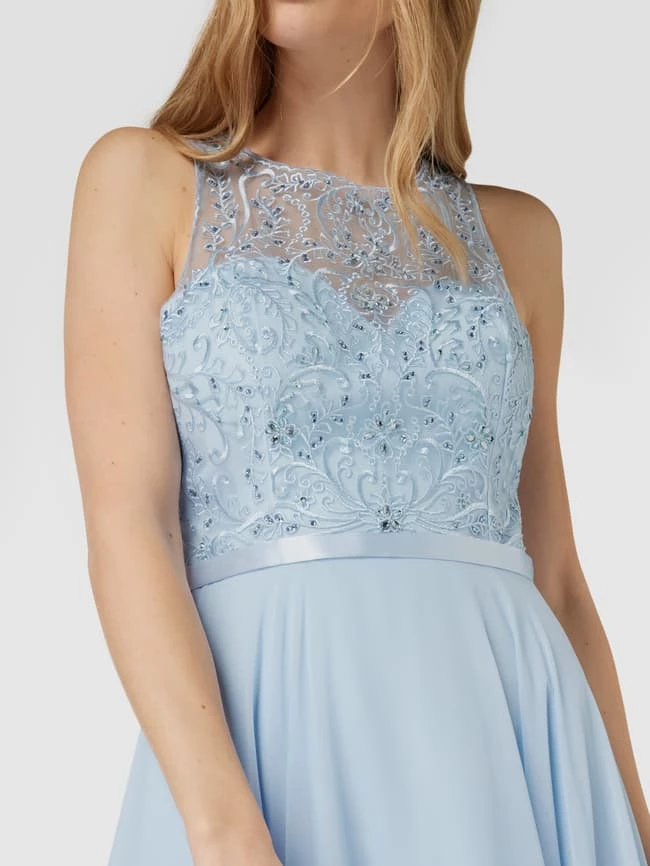Luxuar Abendkleid Mit Zierbesatz - Hellblau 3 Luxuar Abendkleid Mit Zierbesatz - Hellblau – Bild 3