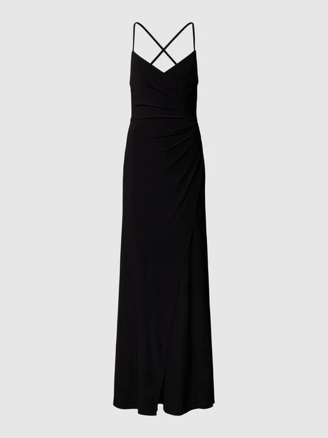 Luxuar Abendkleid Mit Gelegten Falten - Schwarz 2 Luxuar Abendkleid Mit Gelegten Falten - Schwarz – Bild 2