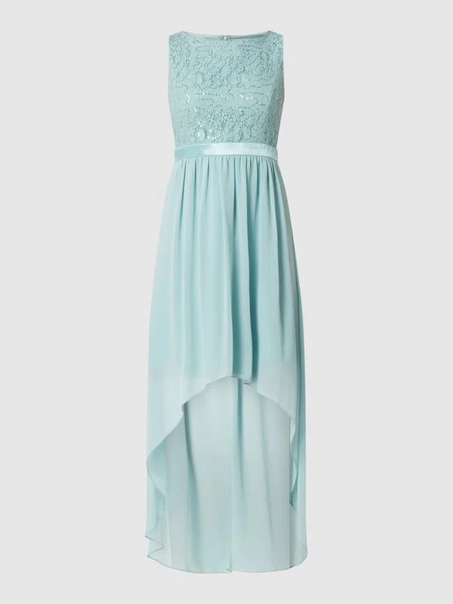 Jake*s Cocktail Vokuhila Cocktailkleid Mit Pailletten-Besatz - Mint 2 Jake*s Cocktail Vokuhila Cocktailkleid Mit Pailletten-Besatz - Mint – Bild 2