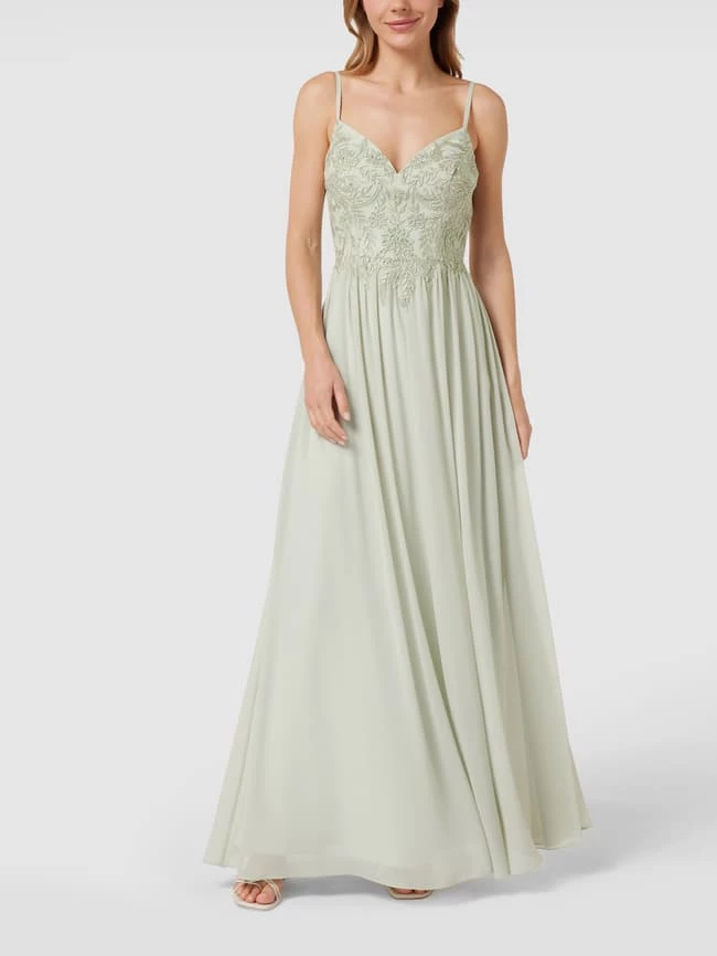 Laona Abendkleid In Maxilänge Mit Strasssteinbesatz - Mint 1 Laona Abendkleid In Maxilänge Mit Strasssteinbesatz - Mint