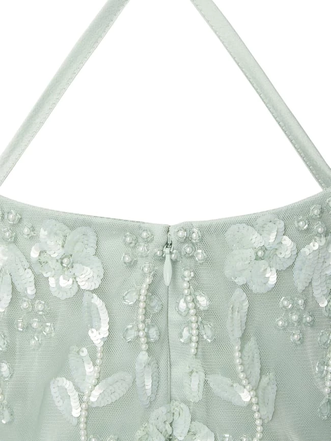 Jake*s Cocktail Abendkleid Aus Mesh Mit Zierperlen - Hellgrün 4 Jake*s Cocktail Abendkleid Aus Mesh Mit Zierperlen - Hellgrün – Bild 4