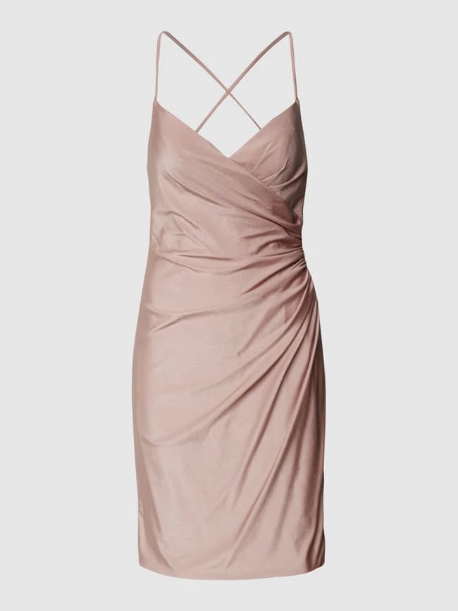 Luxuar Cocktailkleid In Wickel-Optik - Taupe 2 Luxuar Cocktailkleid In Wickel-Optik - Taupe – Bild 2