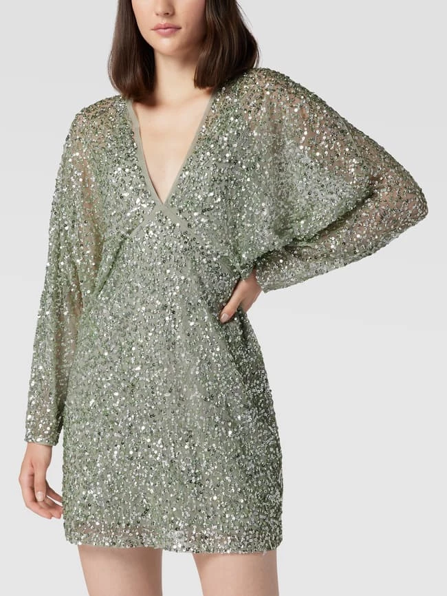 LACE & BEADS Cocktailkleid Mit Paillettenbesatz - Mint 4 LACE & BEADS Cocktailkleid Mit Paillettenbesatz - Mint – Bild 4