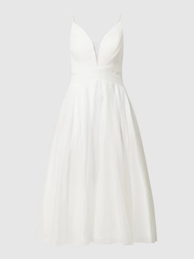 Mascara Cocktailkleid Mit Drapierungen - Offwhite 2 Mascara Cocktailkleid Mit Drapierungen - Offwhite – Bild 2