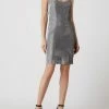 Luxuar Cocktailkleid Mit Glitter-Effekt - Silber