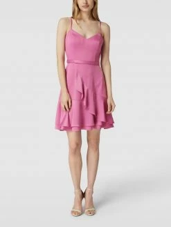 V.M. Cocktailkleid Mit Volantrock - Pink