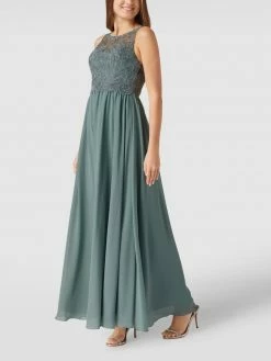 Jake*s-shop 46 Laona Abendkleid In Maxilänge Mit Strasssteinbesatz - Schilf