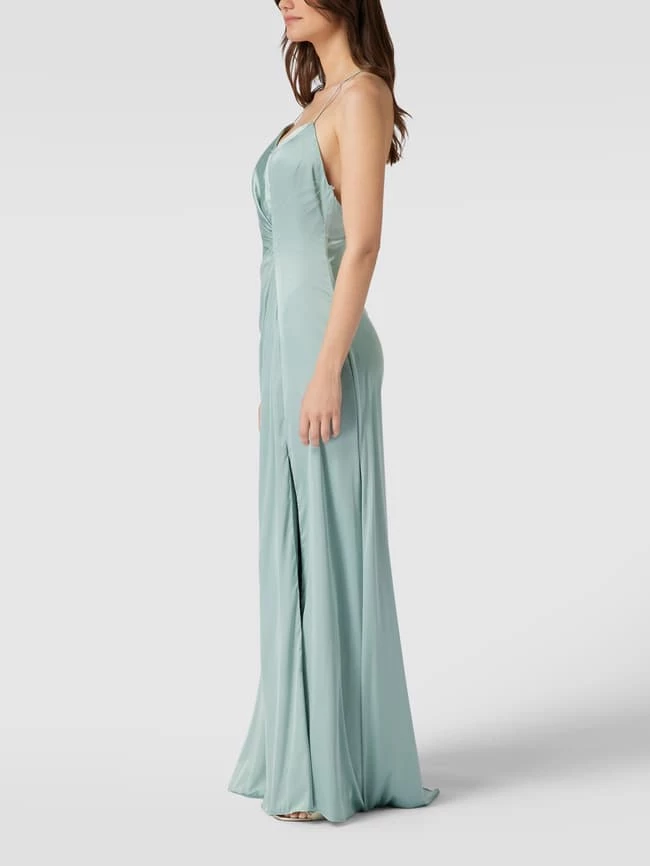 Unique Abendkleid Mit Stola - Mint 4 Unique Abendkleid Mit Stola - Mint – Bild 4