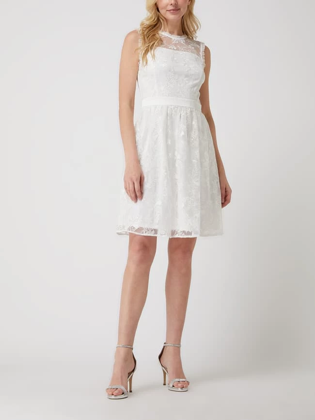 Esprit Collection Cocktailkleid Aus Organza - Offwhite 1 Esprit Collection Cocktailkleid Aus Organza - Offwhite