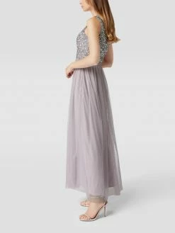 LACE & BEADS Abendkleid Mit Paillettenbesatz - Flieder