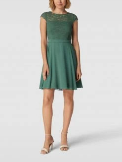 V.M. Cocktailkleid Mit Zierbesatz - Grün