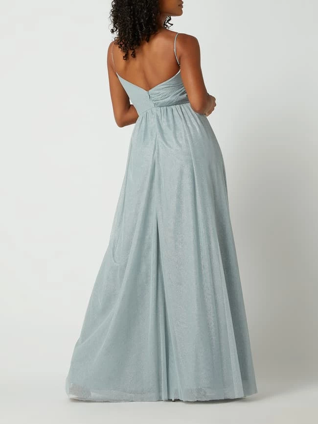 Jake*s Cocktail Abendkleid Mit Glitter-Effekt - Schilf 4 Jake*s Cocktail Abendkleid Mit Glitter-Effekt - Schilf – Bild 4