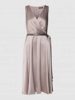 Lauren Ralph Lauren Knielanges Cocktailkleid Mit Taillengurt - Flieder