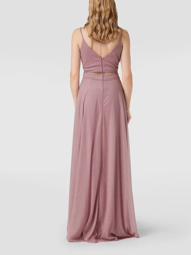 TROYDEN COLLECTION Abendkleid Mit Semitransparentem Einsatz - Mauve 5 TROYDEN COLLECTION Abendkleid Mit Semitransparentem Einsatz - Mauve – Bild 5