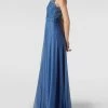 TROYDEN COLLECTION Abendkleid Mit Floralen Stickereien - Hellblau