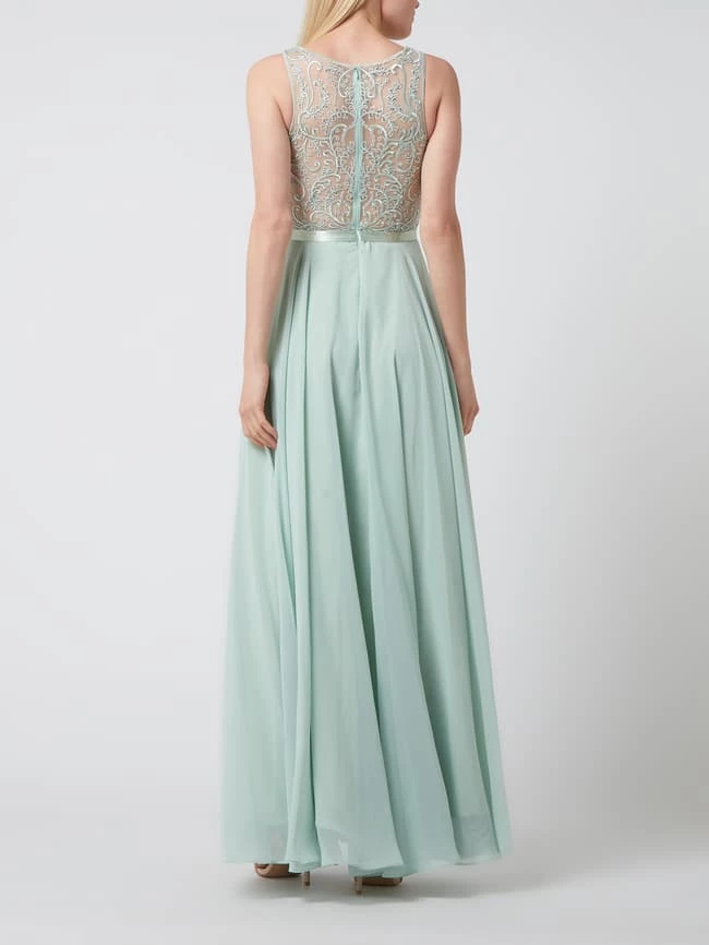 Luxuar Abendkleid Mit Zierbesatz - Hellgrün 4 Luxuar Abendkleid Mit Zierbesatz - Hellgrün – Bild 4