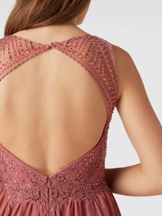 Laona Abendkleid Mit Floralem Muster - Rosé 3 Laona Abendkleid Mit Floralem Muster - Rosé – Bild 3