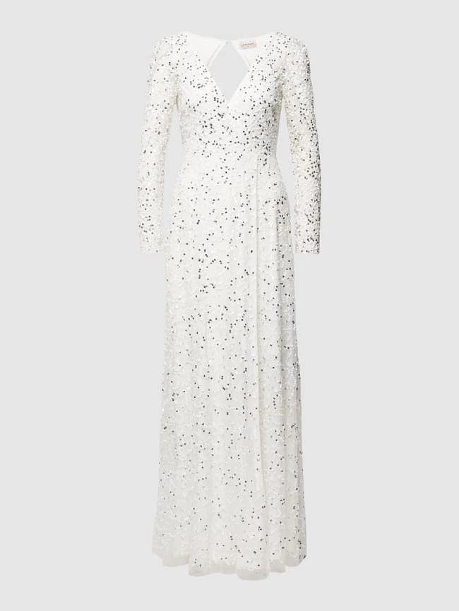LACE & BEADS Abendkleid In Maxilänge Mit Paillettenbesatz - Offwhite 2 LACE & BEADS Abendkleid In Maxilänge Mit Paillettenbesatz - Offwhite – Bild 2