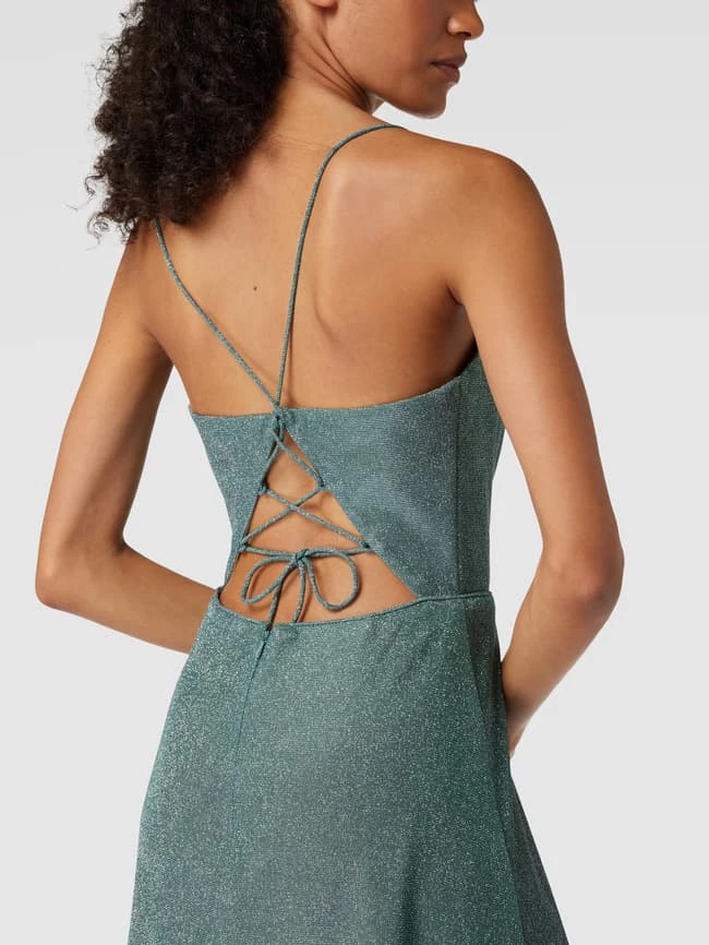 Luxuar Abendkleid Mit Effektgarn - Grün 3 Luxuar Abendkleid Mit Effektgarn - Grün – Bild 3