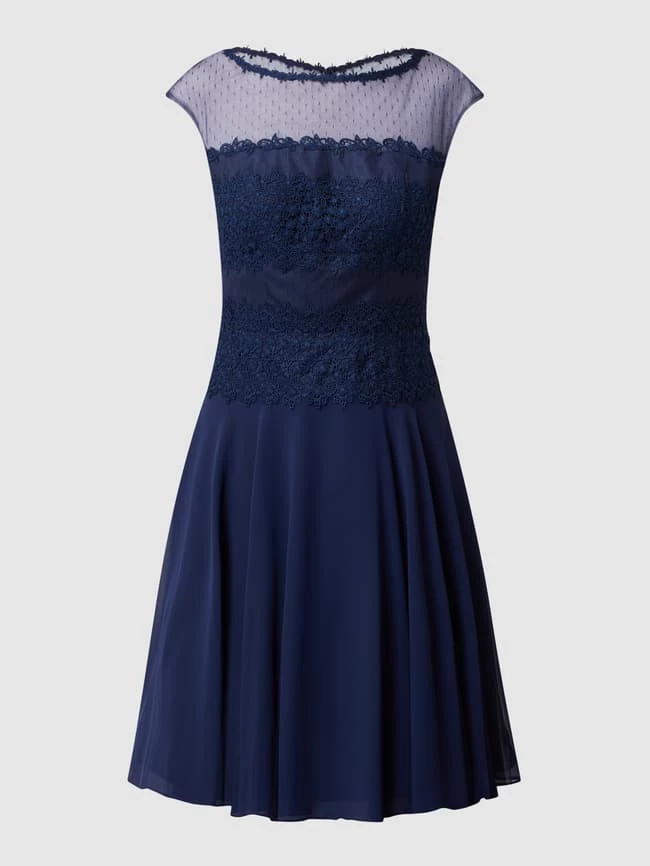 Luxuar Cocktailkleid Mit Floralen Stickereien - Dunkelblau 2 Luxuar Cocktailkleid Mit Floralen Stickereien - Dunkelblau – Bild 2