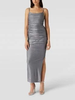 Paradi Abendkleid Mit Raffungen - Silber