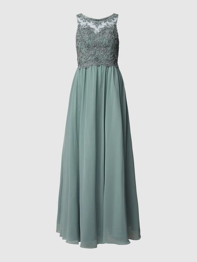 Laona Abendkleid In Maxilänge Mit Strasssteinbesatz - Schilf 2 Laona Abendkleid In Maxilänge Mit Strasssteinbesatz - Schilf – Bild 2