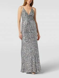 Laona Abendkleid Mit Paillettenbesatz - Silber