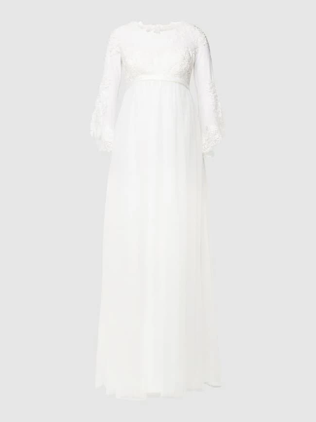 Luxuar Abendkleid Mit Spitzenbesatz - Offwhite 2 Luxuar Abendkleid Mit Spitzenbesatz - Offwhite – Bild 2