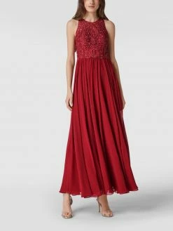 Laona Abendkleid Mit Strassteinen - Kirschrot