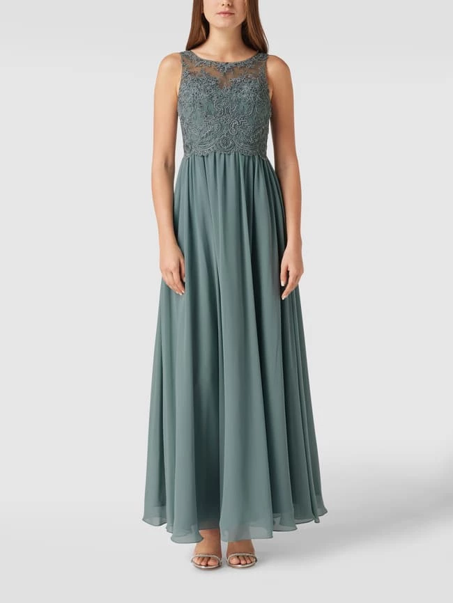 Laona Abendkleid In Maxilänge Mit Strasssteinbesatz - Schilf 4 Laona Abendkleid In Maxilänge Mit Strasssteinbesatz - Schilf – Bild 4