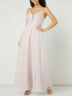 Laona Abendkleid Aus Tüll Mit Spaghettiträgern - Hellrosa