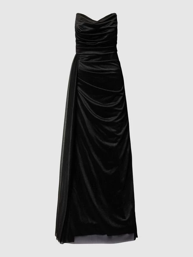 TROYDEN COLLECTION Abendkleid Im Trägerlosen Design - Schwarz 2 TROYDEN COLLECTION Abendkleid Im Trägerlosen Design - Schwarz – Bild 2